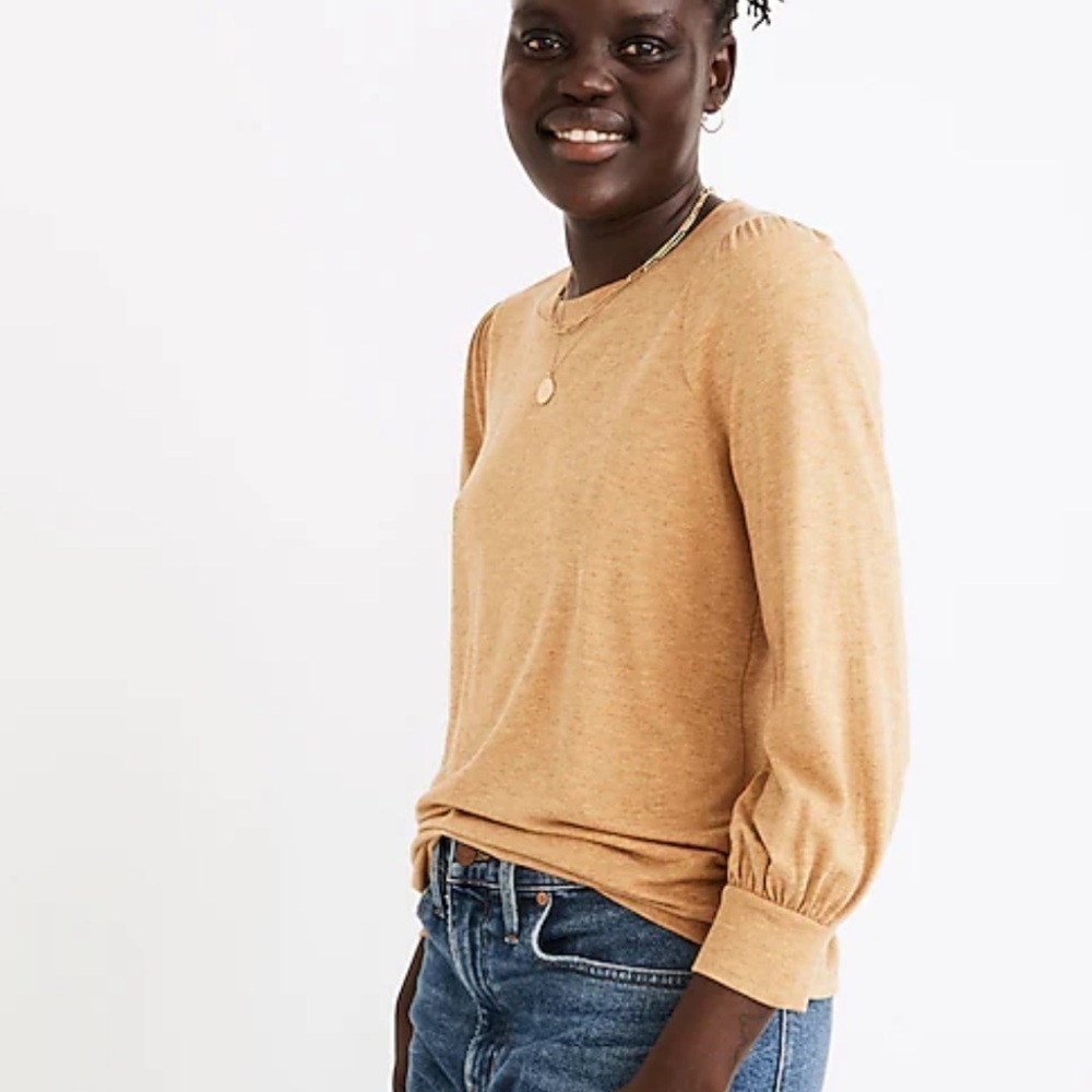 NWT Madewell AVRINA Top in Toffee Color